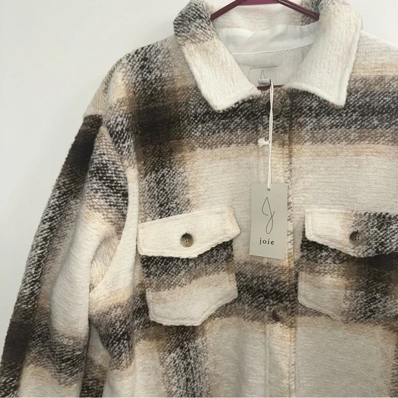 JOIE Plaid Shacket - Picture 4 of 5